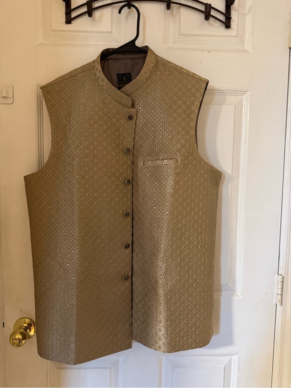 Men's Gold Vest Jacket